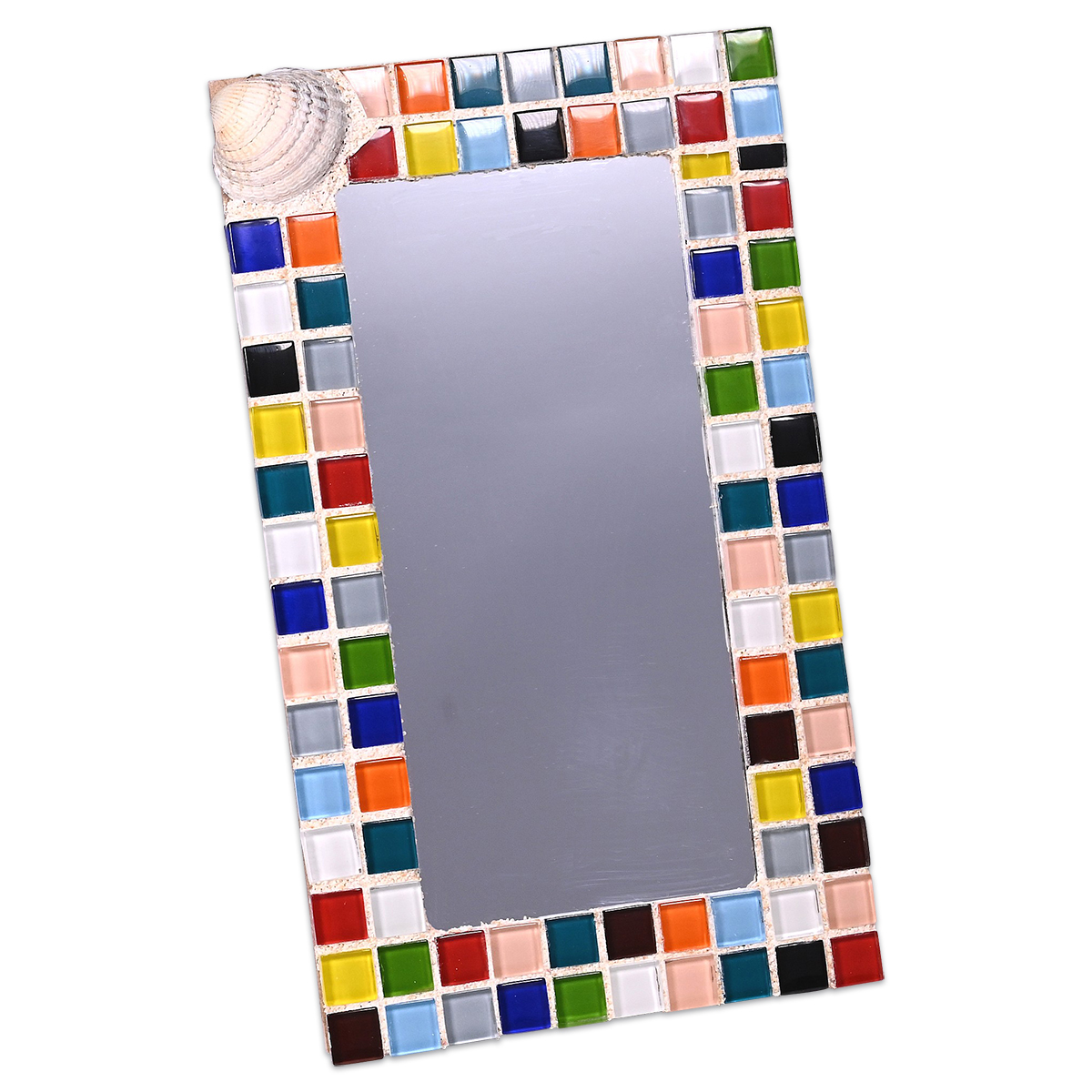 Mosaik Soft-Glas 20x20x4mm 1kg grün mix Mosaik Soft-Glas 20x20x4mm 1kg grün mix