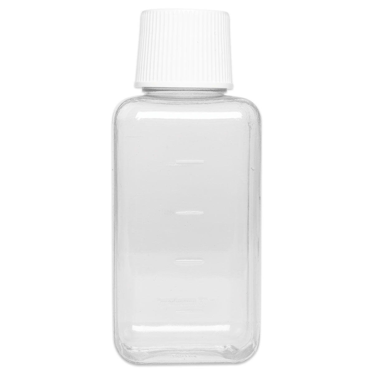 Kunststoffflasche 250ml eckig transparent