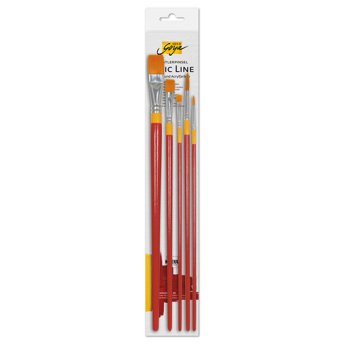 52047370NEnyf7Aj0Ybeq SOLO GOYA Pinsel Synthetik rund/flach 5er-Set
