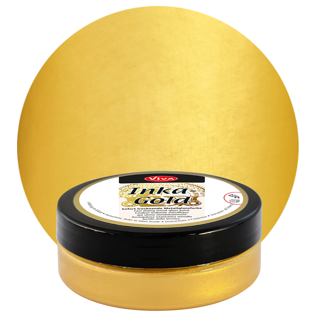 Inka-Gold Dekorfarbe pastös - 62,5g gold