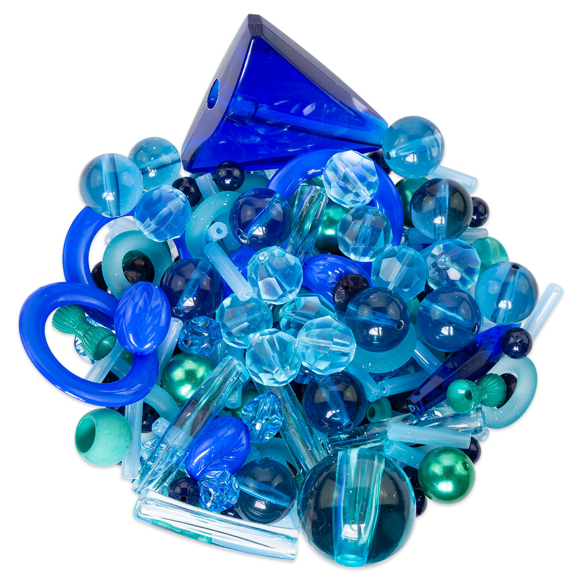 57800107l2eV991G6pwRd Kunststoffperlen-Mix 4-40mm blau/türkis
