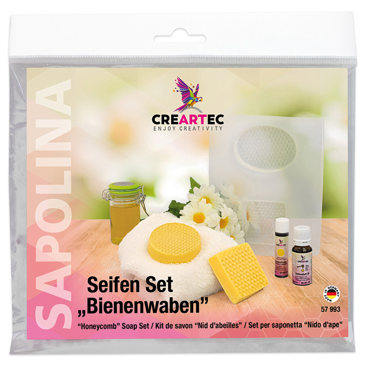 526579931QNDuvKxeCBNH Seifen Set Bienenwaben 4-teilig