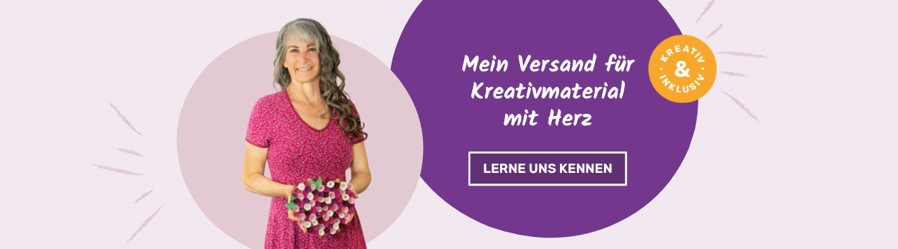 Mein Versand für Kreativmaterial mit Herz - zur Seite "Über uns"