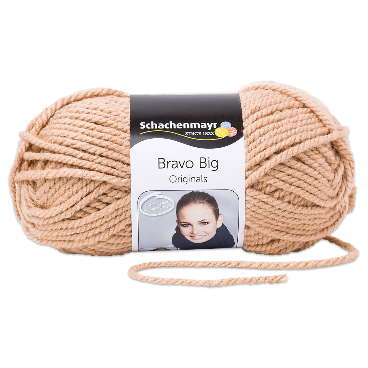 Wolle Bravo Big classic 200g kamel