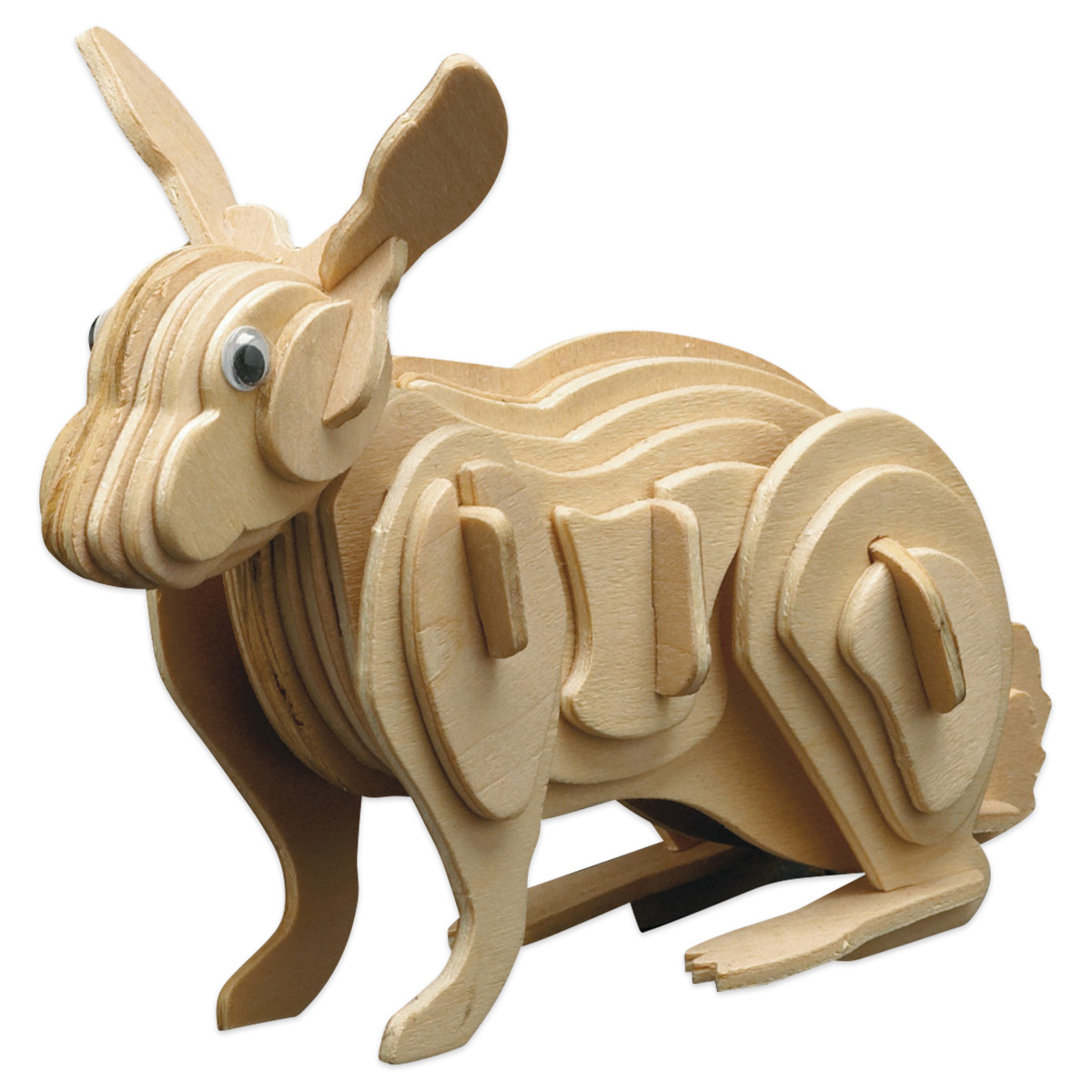 Holzbausatz Hase ca. 18x12cm 43 Teile