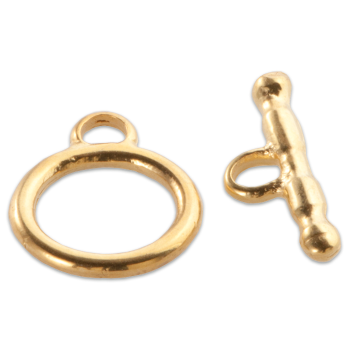 Knebelverschluss Metall 12mm goldfarben