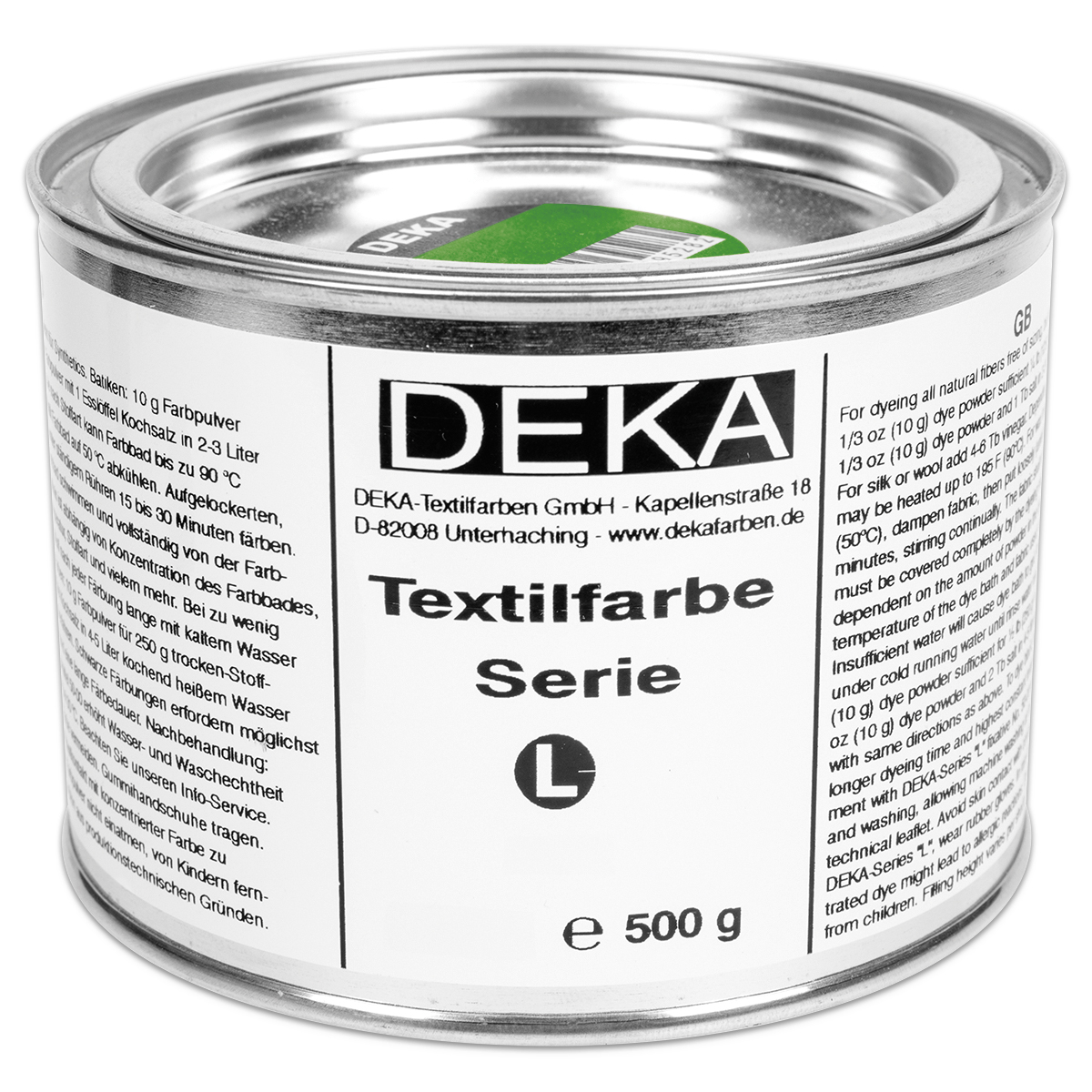 Deka-Serie L Textilfarbe 500g giftgrün