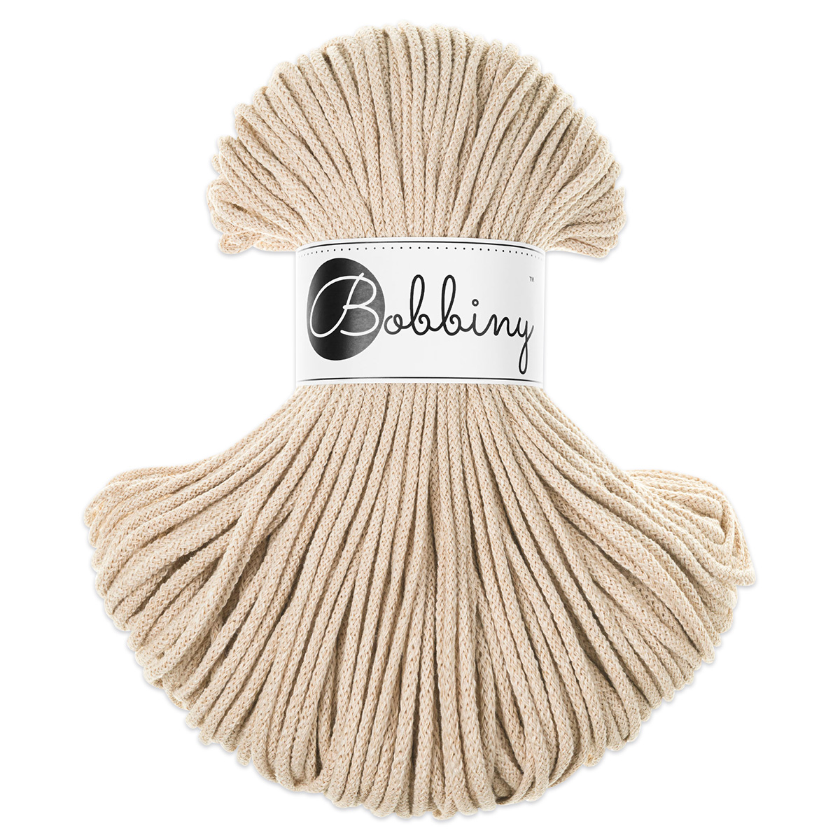 Bobbiny Rope-Garn Junior Ø3mm warm beige