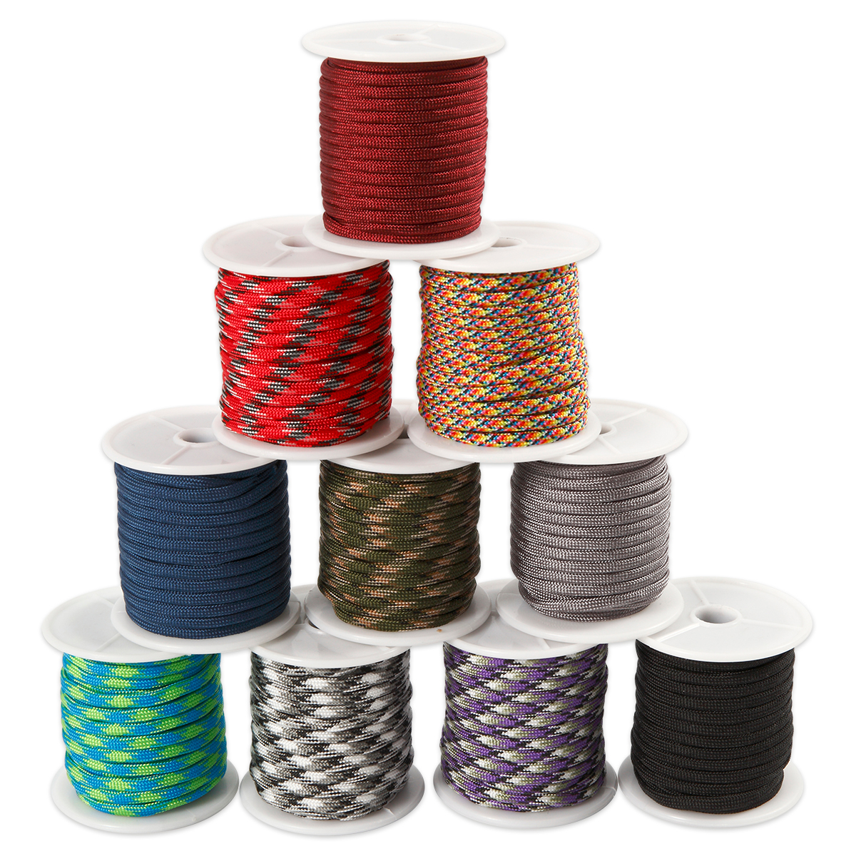 Makramee-Kordel flach Ø 5mm 10 St./Farben à 10m