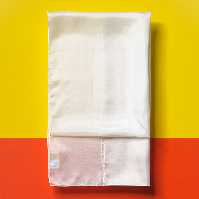 Schals Seide Pongé 05 ca. 180x45cm 6 St. naturweiß