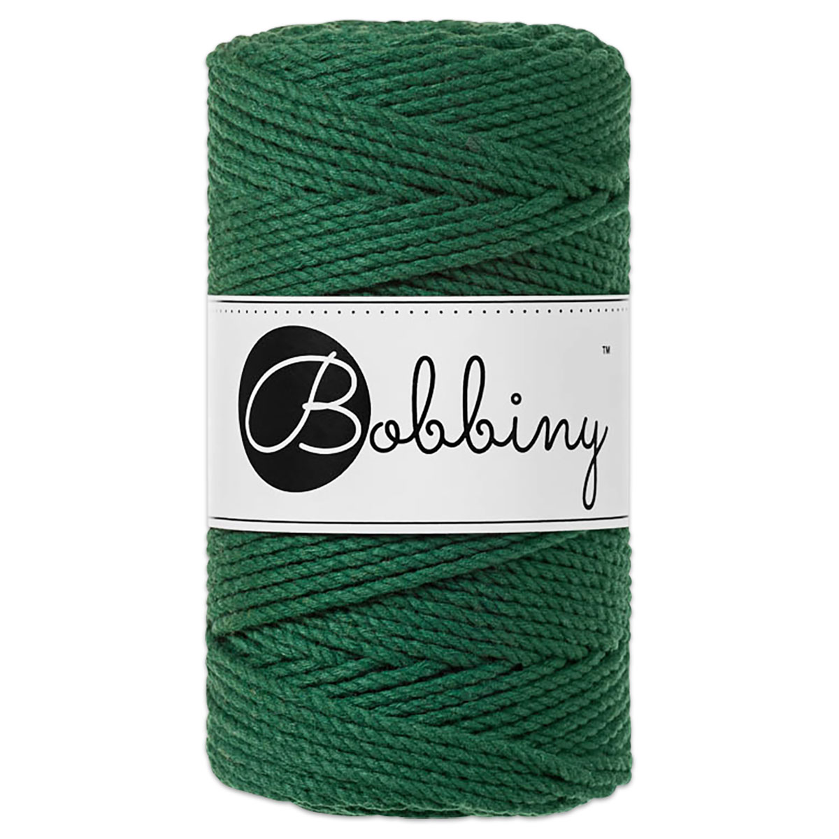Bobbiny 3PLY Makramee-Kordel Ø 3mm pine green