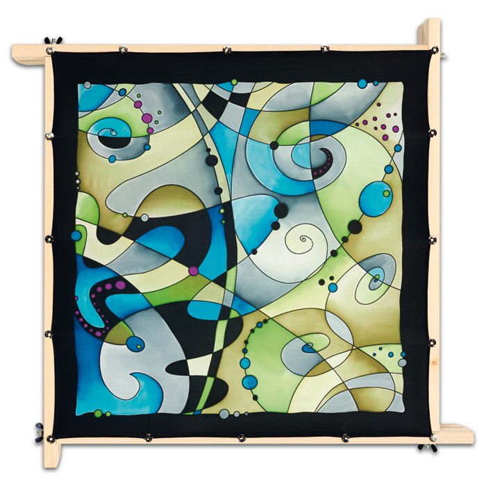 546403Lnkqfrbji60Xb Tuch Gutta schwarz 55x55cm Buzz naturweiß