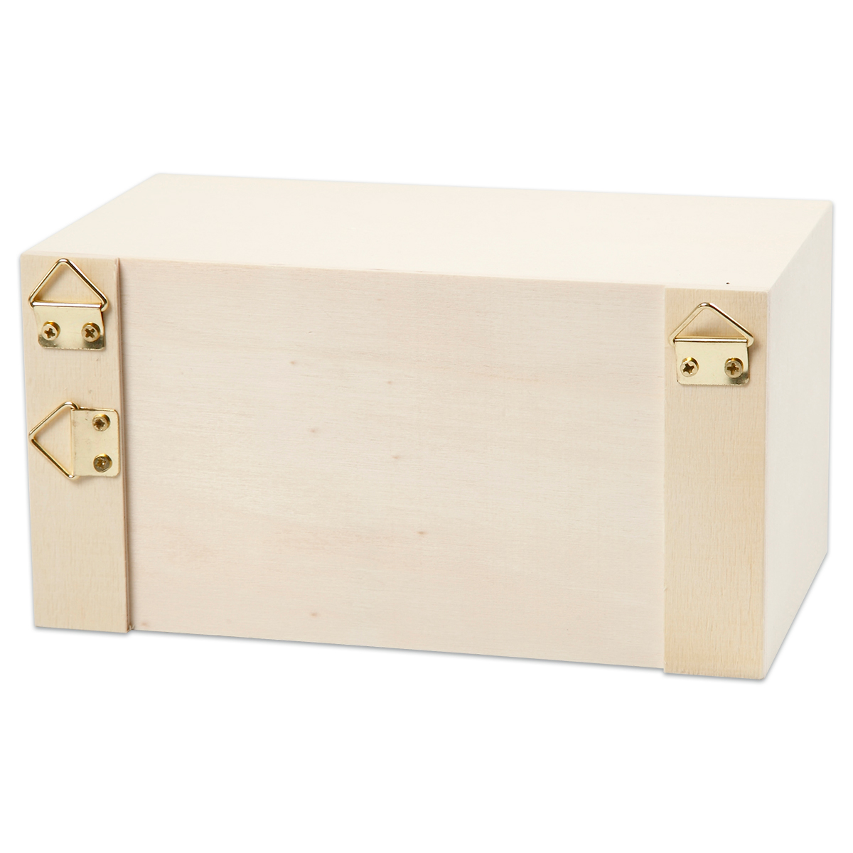 Holzbox mit 2 Schubladen 9,2x17,7x10,4cm natur