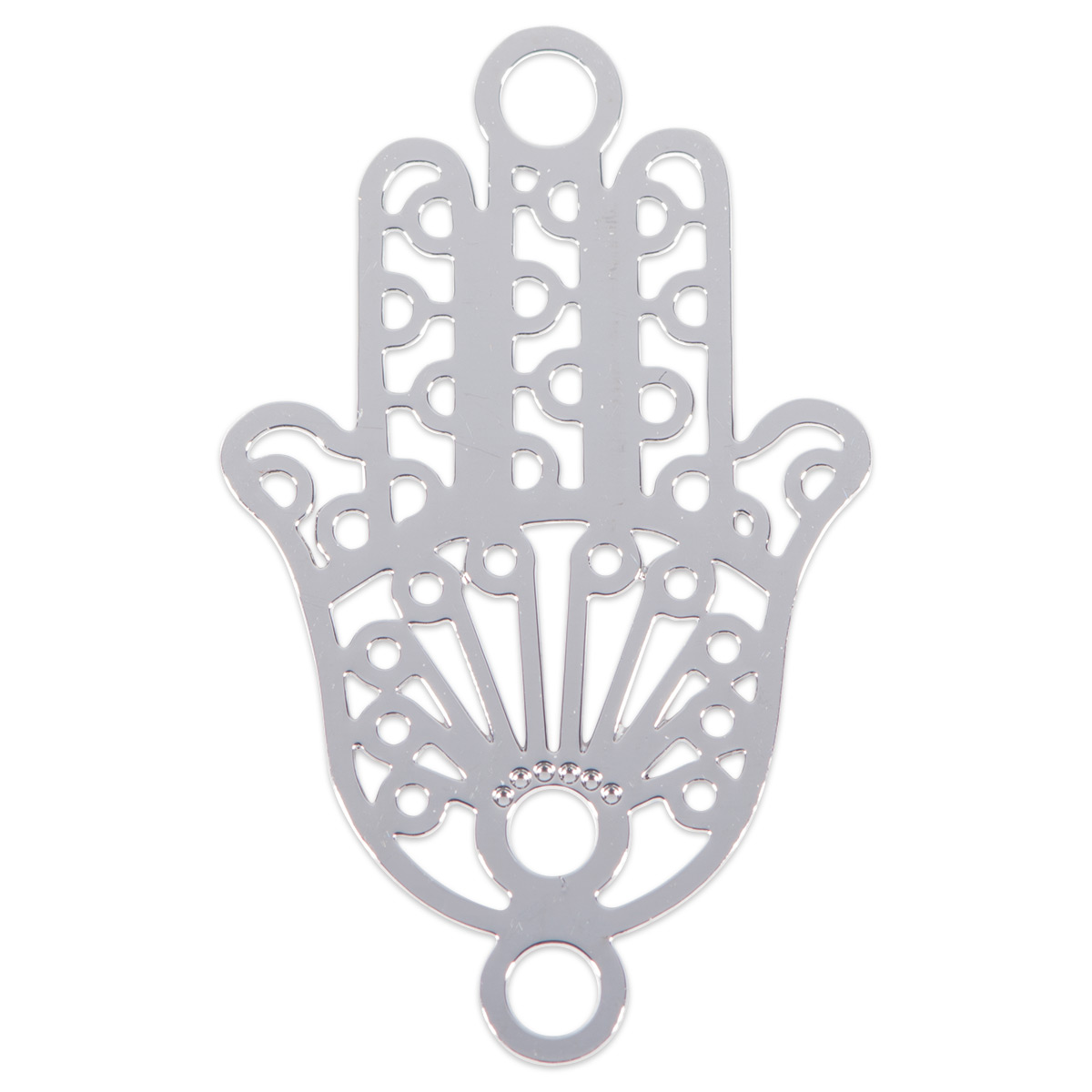 Zwischenteil Hand der Fatima ca. 18x13mm 10 St. platinfarben