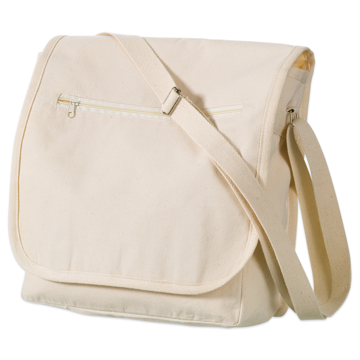 Schultertasche/Collegebag 27x29cm natur