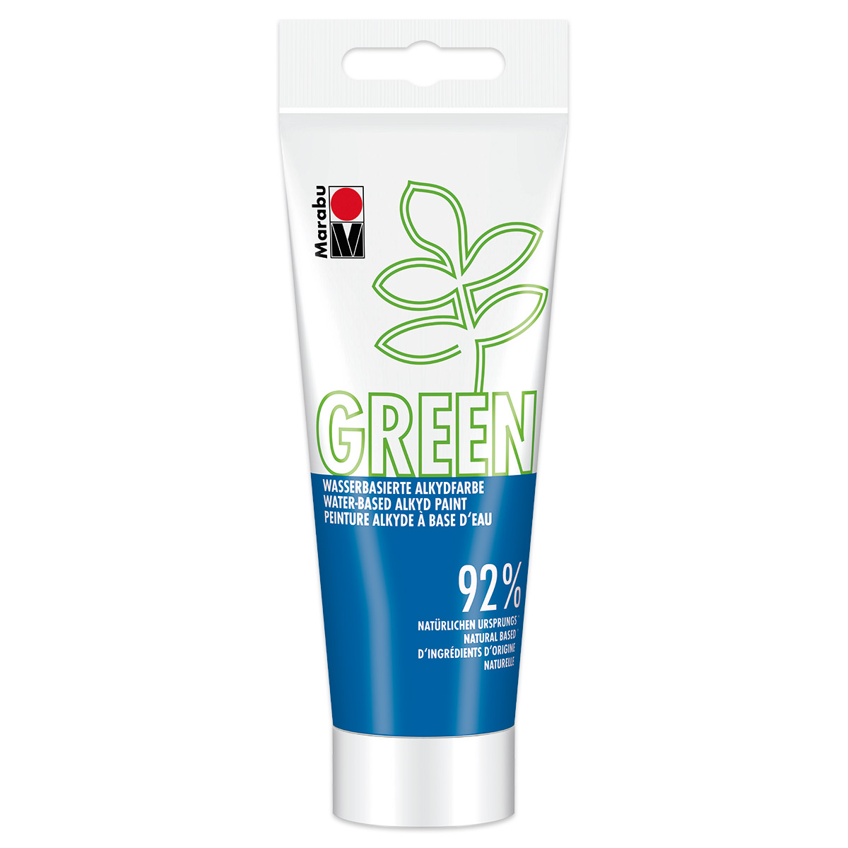 Green Wasserbasierte Alkydfarbe 100ml azurblau