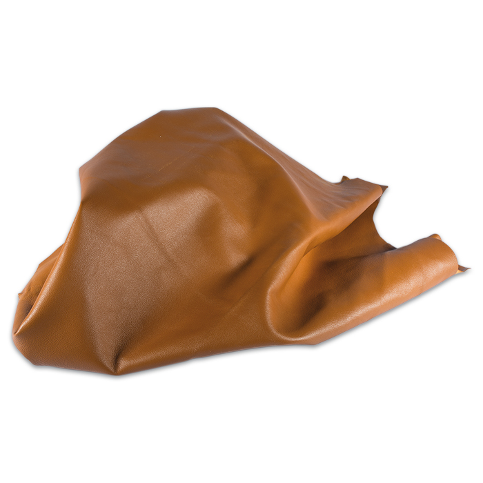 59200201SfYyyNS1kg22g Lammnappa Leder ca. 1mm stark 1 Haut cognac