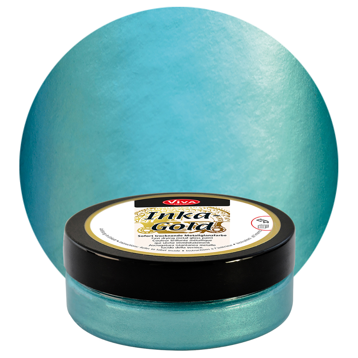 Inka-Gold Dekorfarbe pastös 62,5g türkis