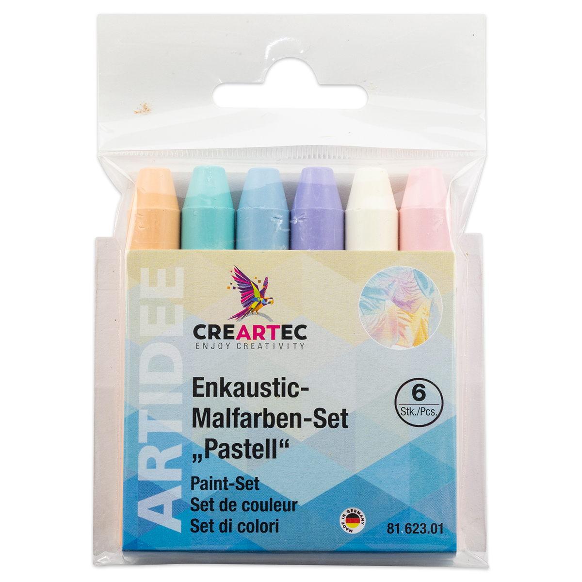 Enkaustik-Malfarben-Set 6 St. pastell Enkaustik-Malfarben-Set 6 St. pastell