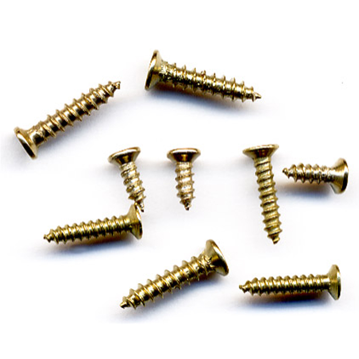 Holzschrauben Mini Metall 50g vermessingt