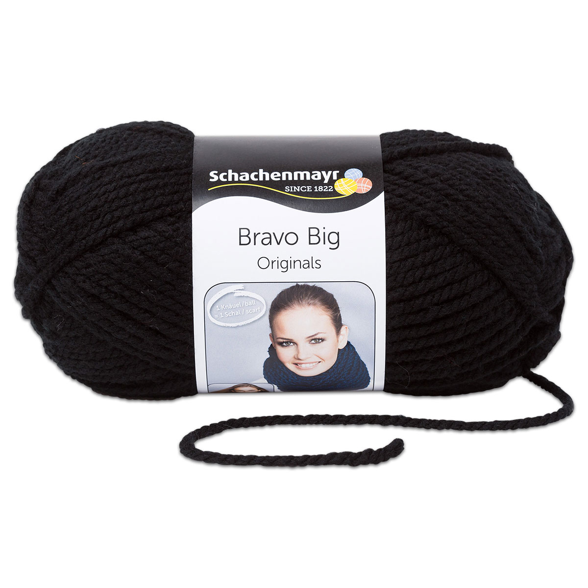 Wolle Bravo Big classic 200g schwarz