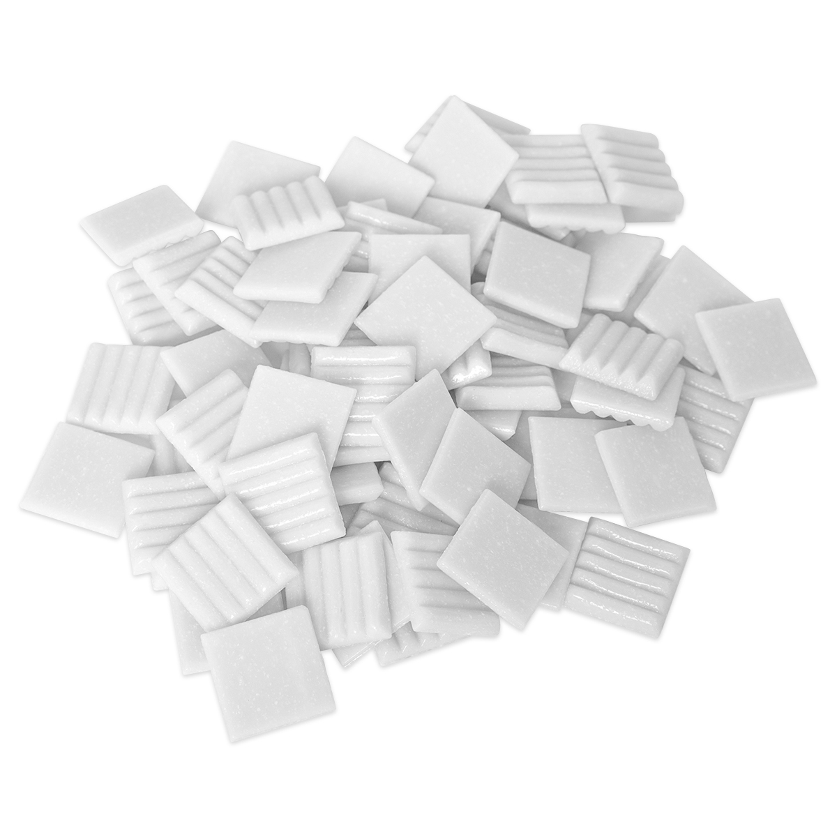 Glasmosaik Joy 20x20x4mm 1kg reinweiß