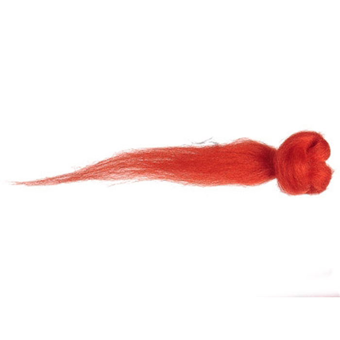 Kammzugwolle Merino 50g feuerrot