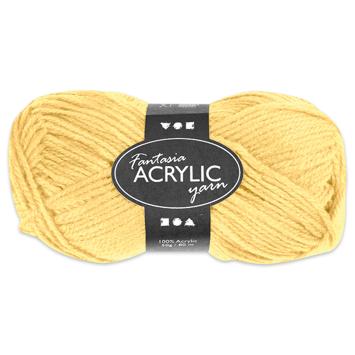 Fantasia Acryl-Wolle 50g hellgelb