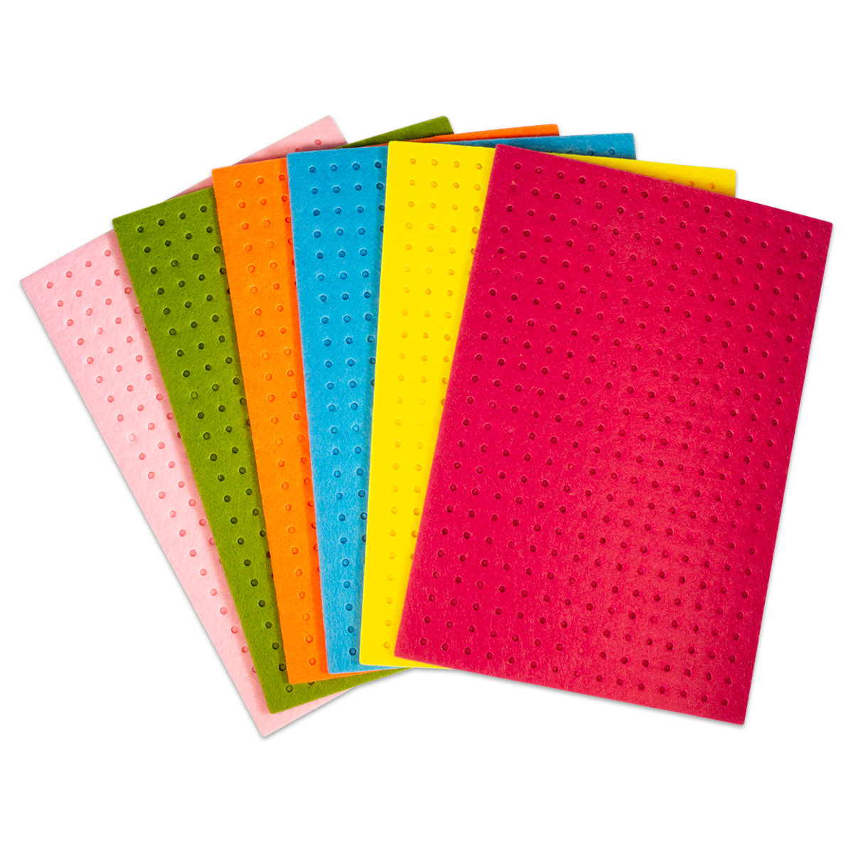 Stickplatten Filz ca. 12x17,5cm 6 St./Farben