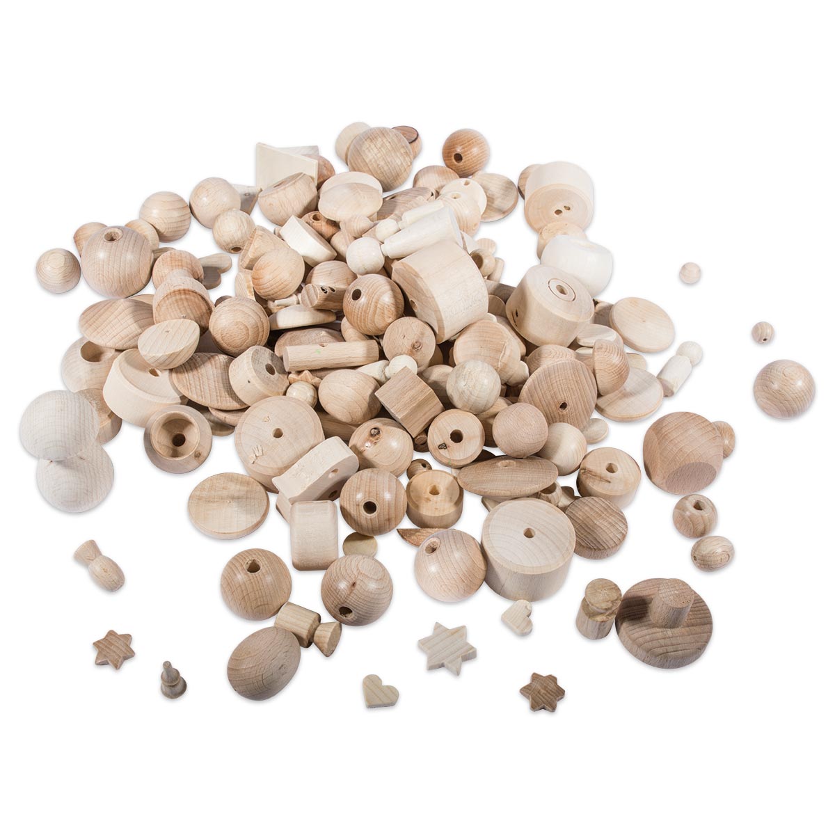 Bastel-Mix Holz 15-70mm 1.000g natur