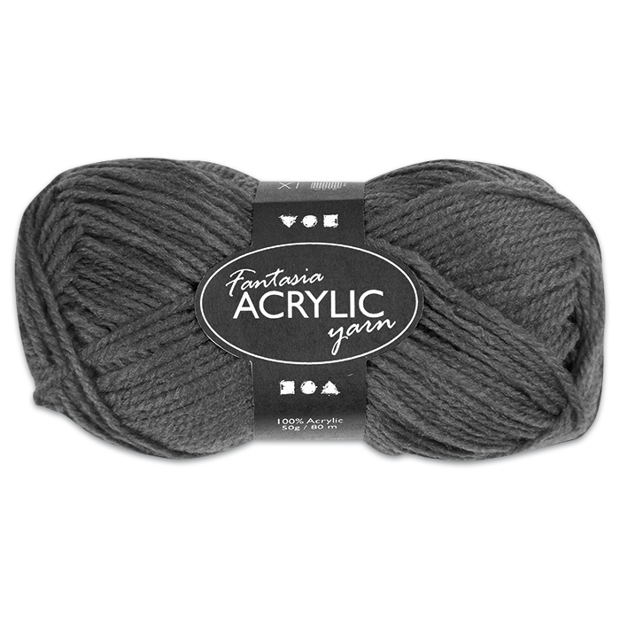 Fantasia Acryl-Wolle 50g grau