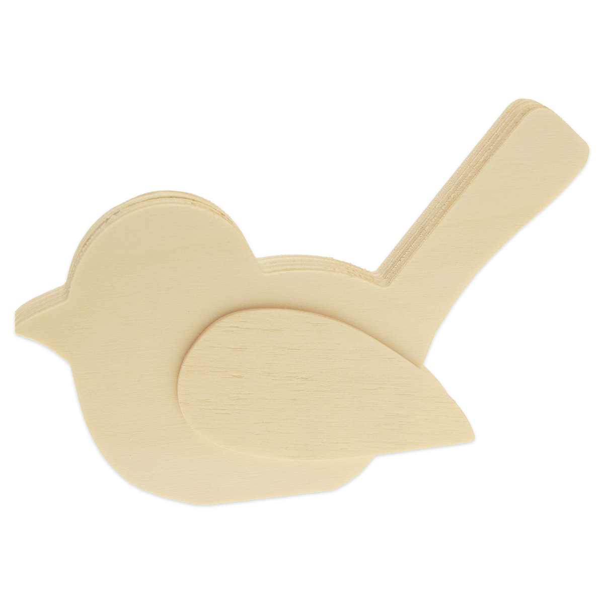 Holzvogel 12,5x7x1,5cm natur