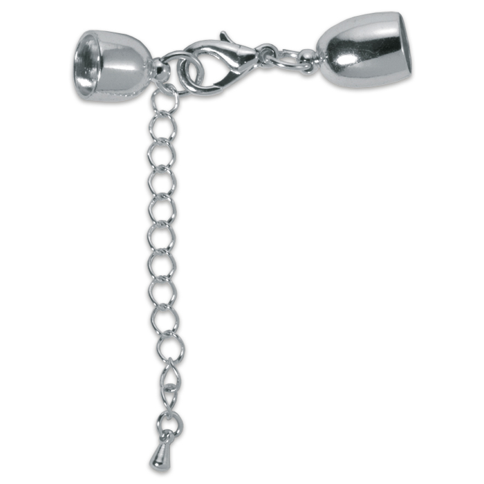 Verschluss zum Kleben Edelstahl 6mm