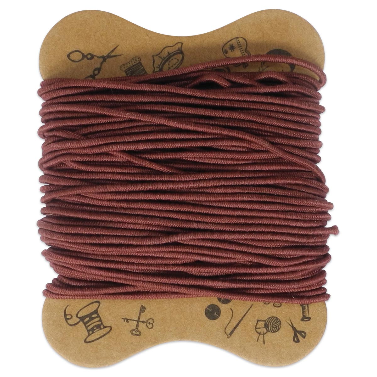 elastische Kordel 0,8mm 10m hellbraun