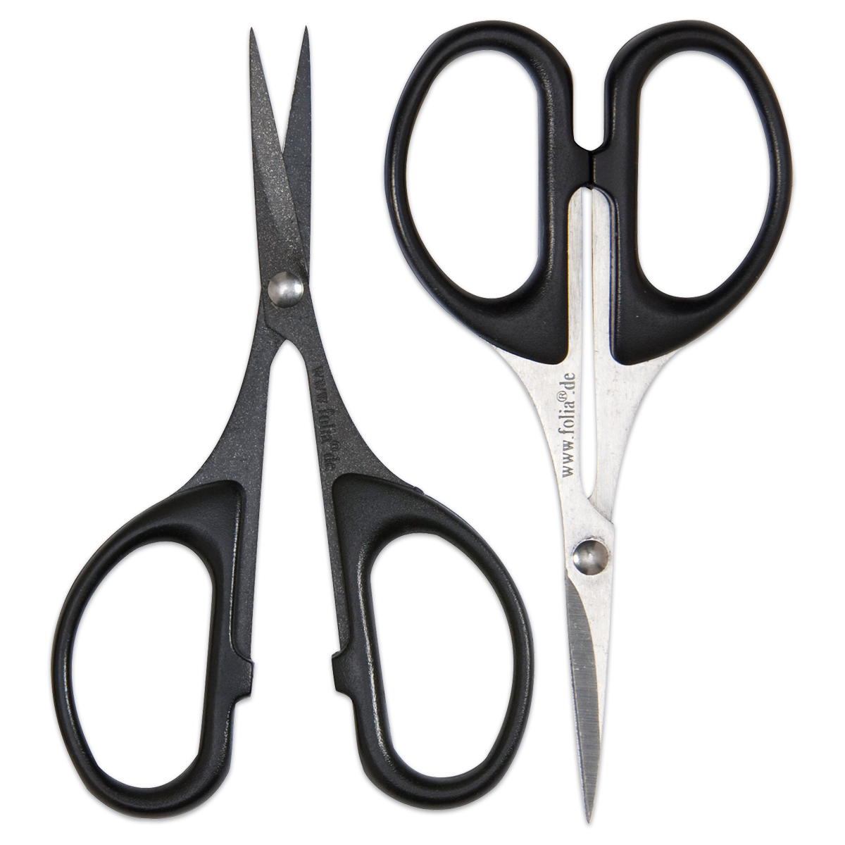 Silhouettenscheren 2-er Set ca. 10,5cm silberfb./schwarz
