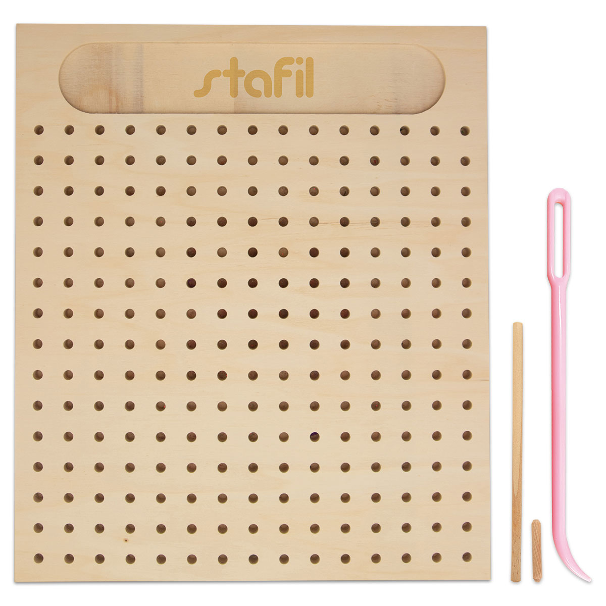 Multi Pin Loom Webrahmen 30x30cm natur