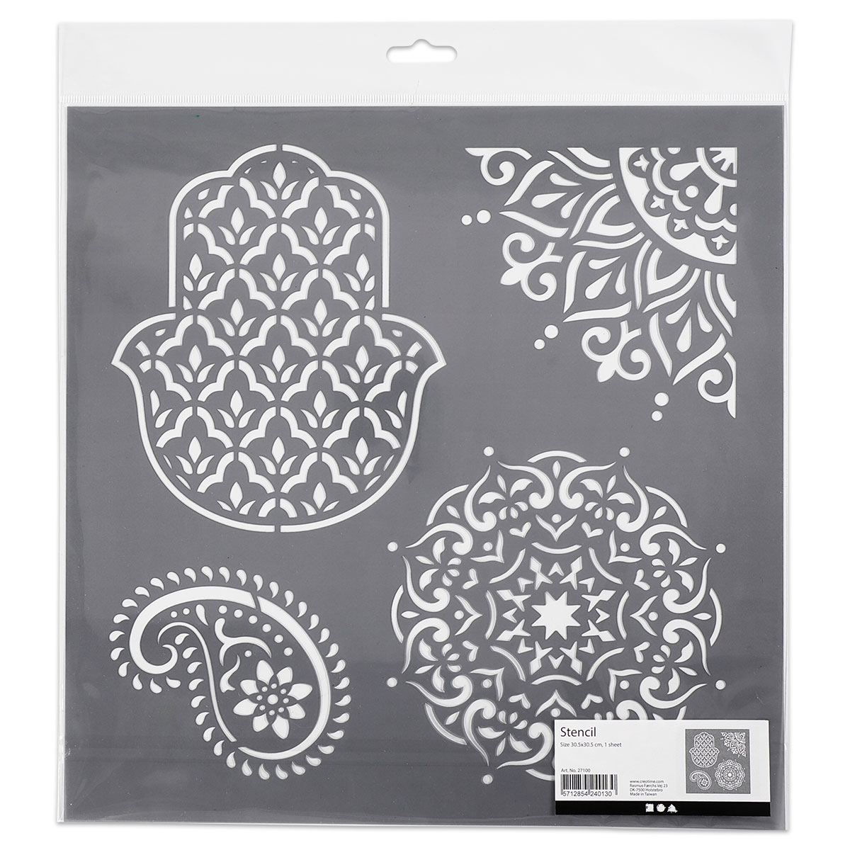 50327100_17l3QwojzwyOGc Universal-Schablone Ethno-Muster 30,5x30,5cm