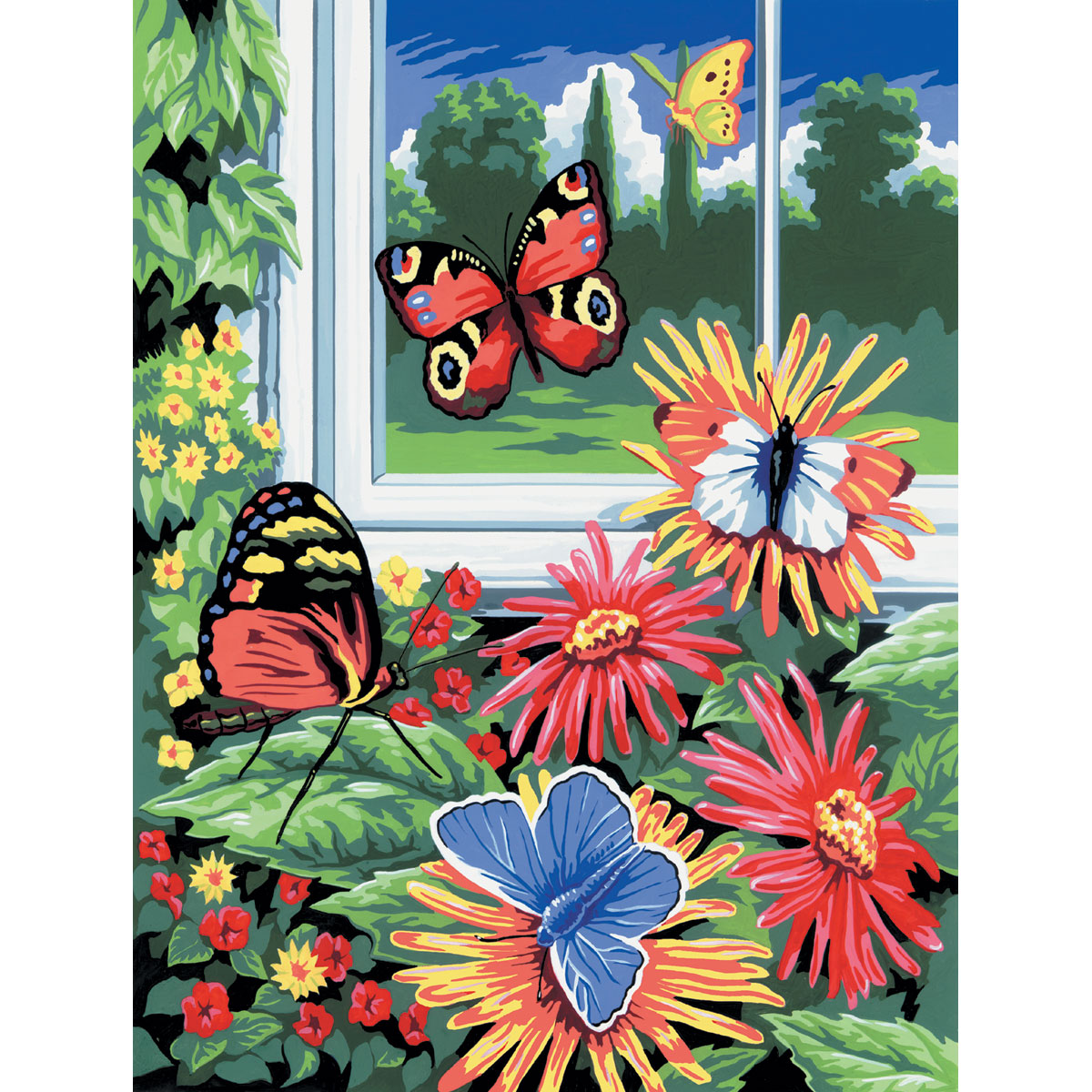 Malen nach Zahlen 22,2x29,8cm Schmetterling 2