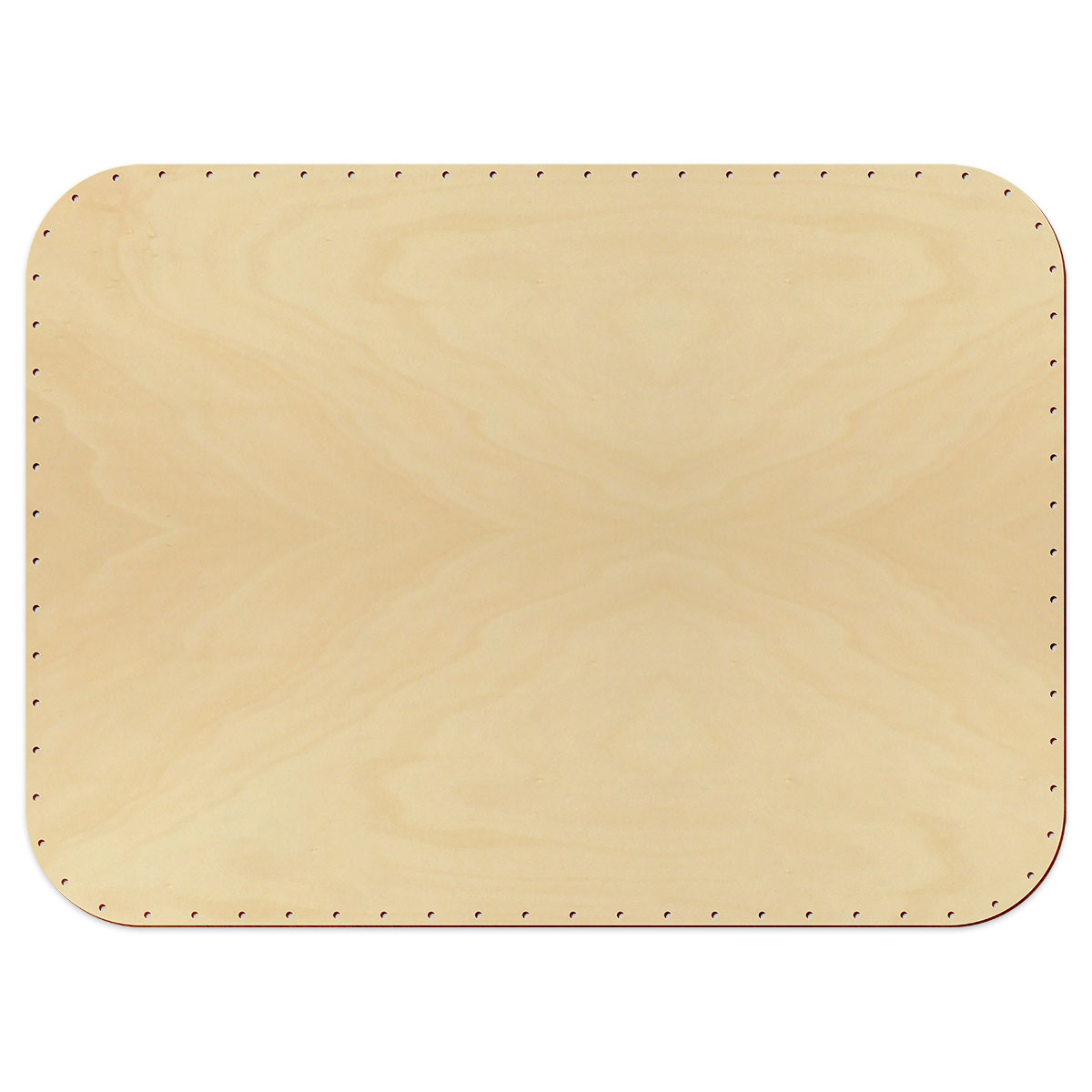 Korbflechtboden Holz 4mm 45x33cm Rechteck natur