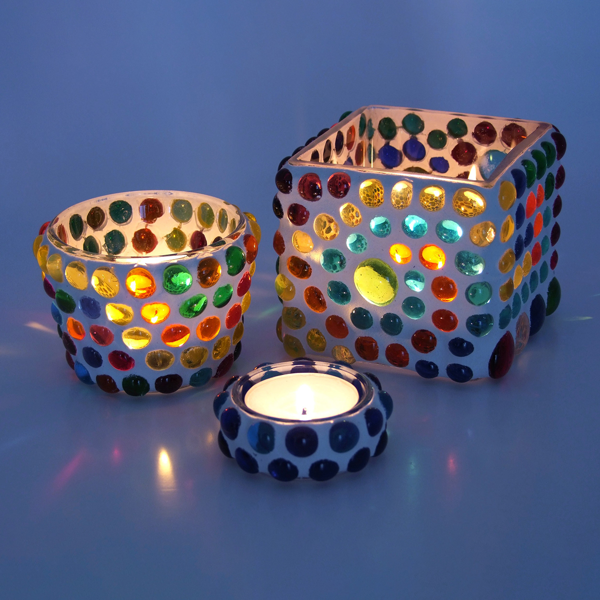 Glasnuggets Ø15-20mm 100g gelb Glasnuggets Ø15-20mm 100g gelb