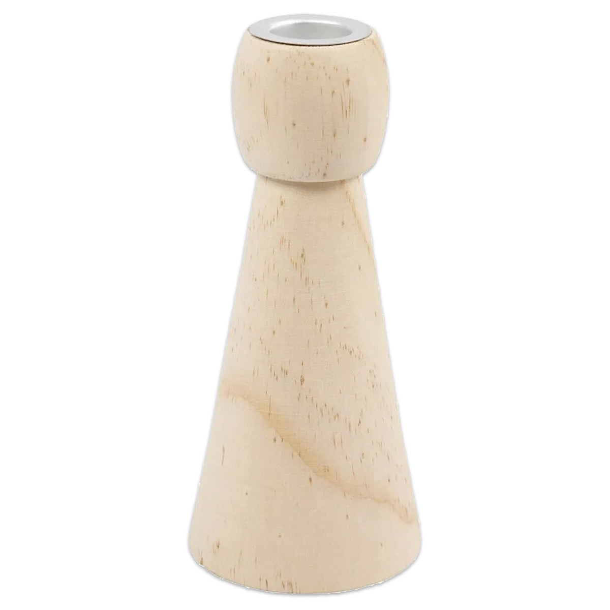 Kerzenleuchter Holz 14,5cm Ø ca. 6,5cm natur