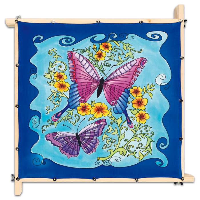 Tuch Gutta schwarz 55x55cm Nature naturweiß