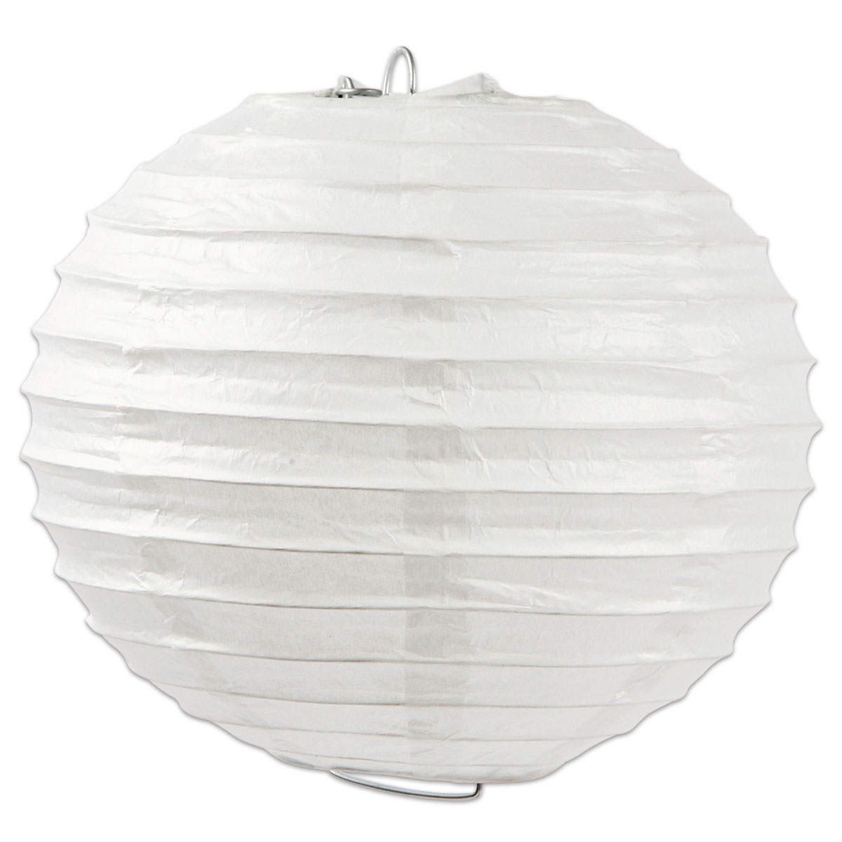 Papierlampion rund Ø 20cm weiß