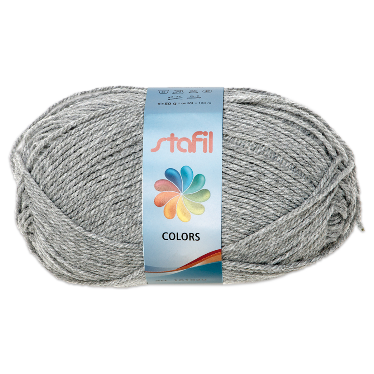 Wolle Colors 50g hellgrau
