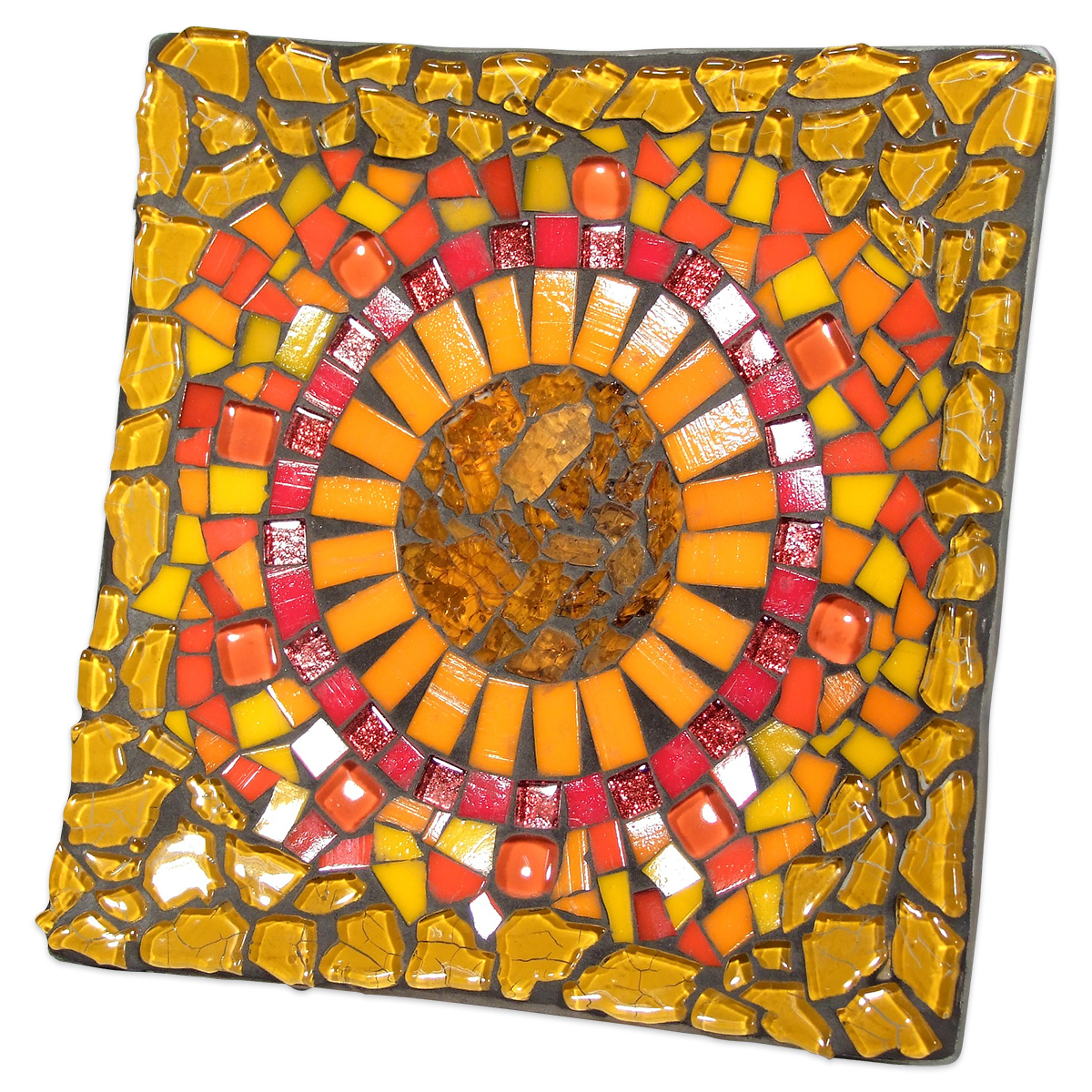 Crash Glas polygonal 500g ca. 190 Steine blau mix Crash Glas polygonal 500g ca. 190 Steine blau mix