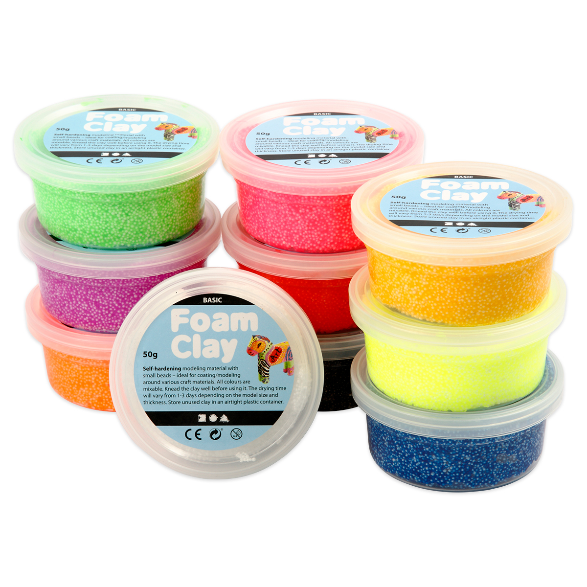 Foam Clay Sortiment Modelliermasse 10x35g