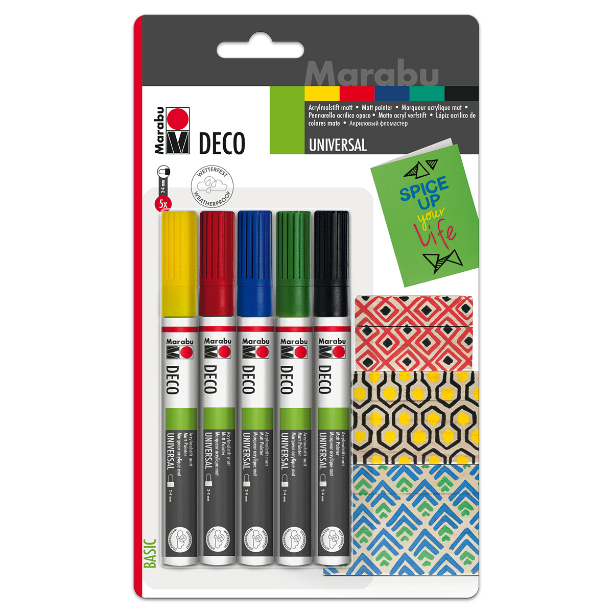Deco-Painter Universalspitze 3-4mm 5 St./Farben Deco-Painter Universalspitze 3-4mm 5 St./Farben