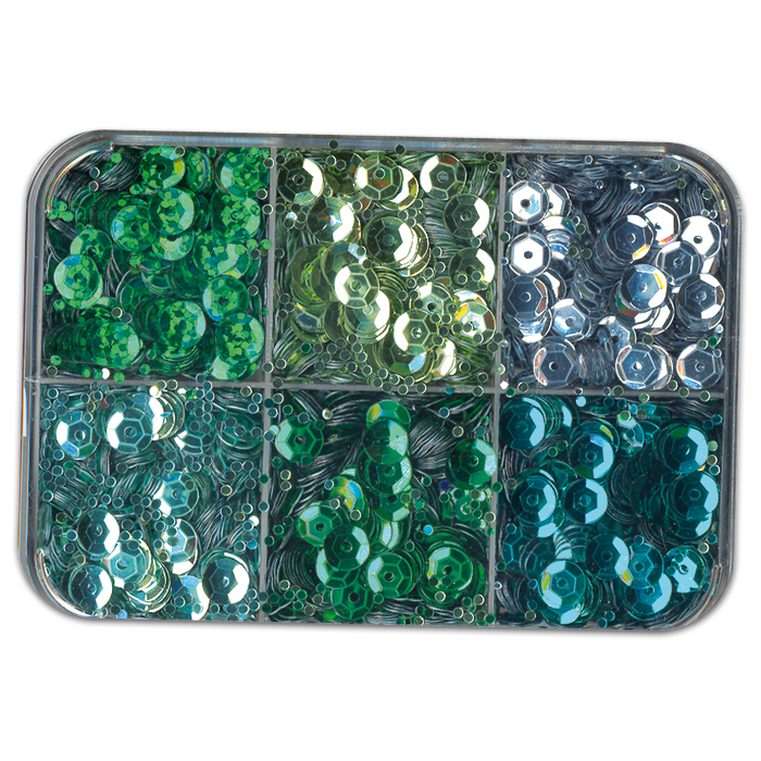 Pailletten 6,5mm 50g grün
