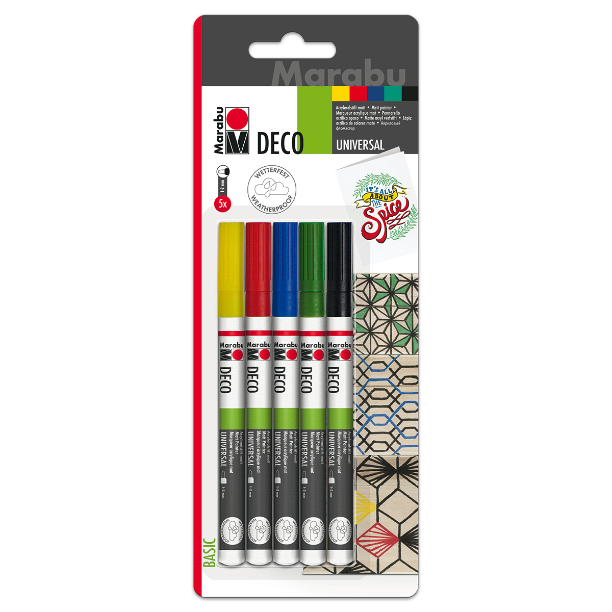 Deco-Painter Universalspitze 1-2mm 5 St./Farben Deco-Painter Universalspitze 1-2mm 5 St./Farben