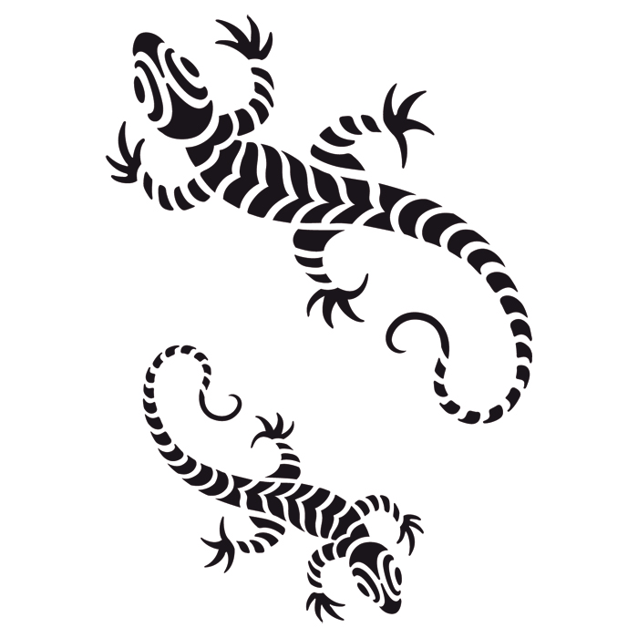 Universal-Schablone DIN A4 Gecko